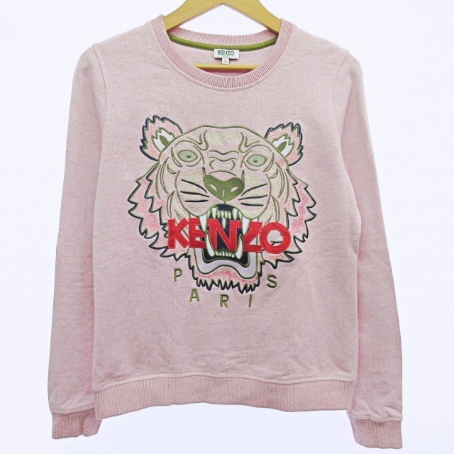 ケンゾー KENZO トレーナー スウェット 長袖 タイガー ロゴ 刺繍 S