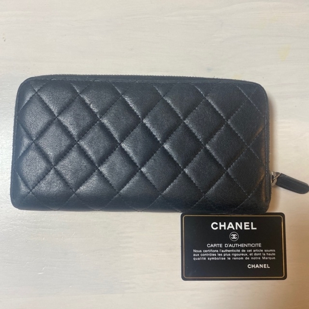 状態は良いと思います美品♡CHANEL シャネル♡マトラッセ　キャビアスキン　長財布　確実正規品