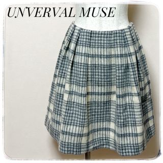 ユニバーバルミューズ(UNIVERVAL MUSE)のUNVERVAL MUSEユニバーバルミューズ✨フレアスカートチェック(ミニスカート)