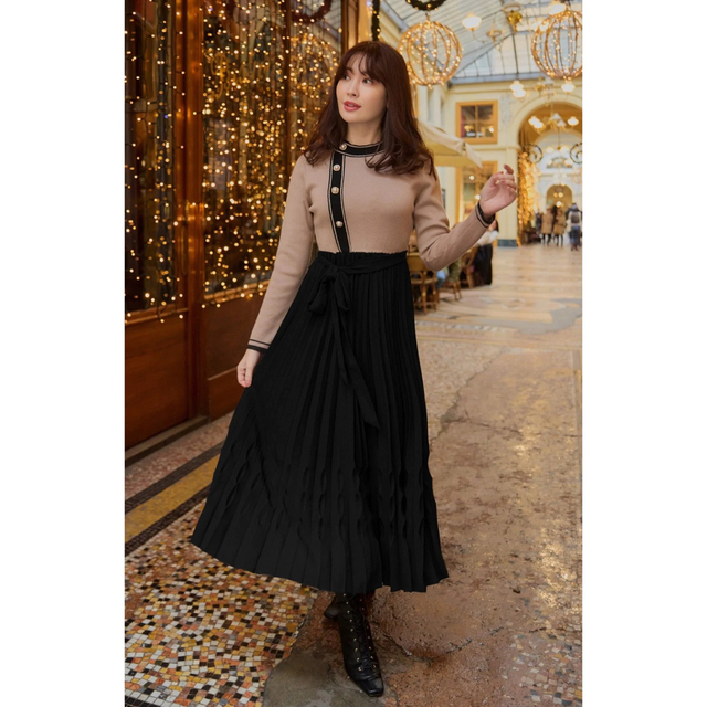 herlipto Saint Honore Long Dressロングワンピース/マキシワンピース