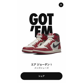 NIKE - Air Jordan 1 High OGLost & Found/Chicagoの通販 by せんと ...