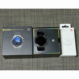 ファーウェイ(HUAWEI)のHUAWEI WATCH GT 3 PRO ファーウェイウォッチGT3PRO美品(腕時計(デジタル))