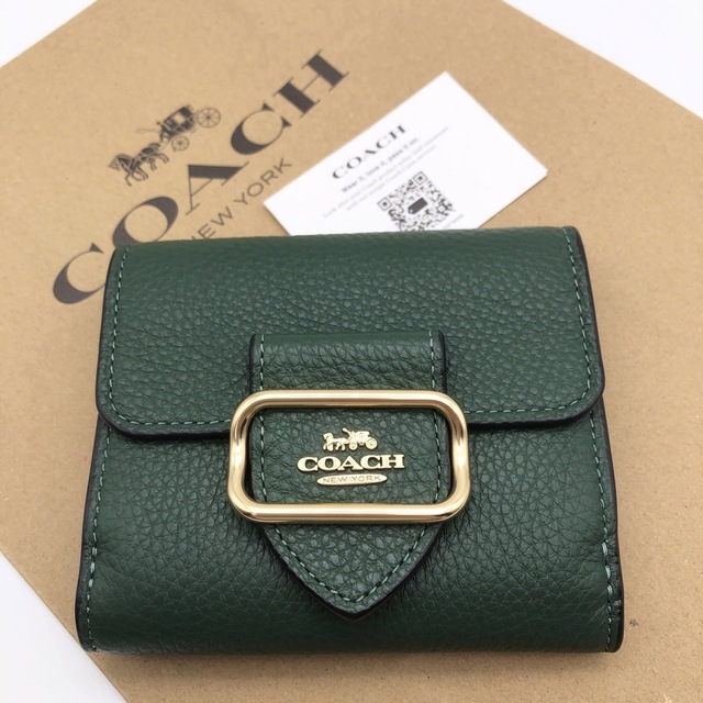 新作　新品　COACH　折り財布　スモールモーガンウォレット