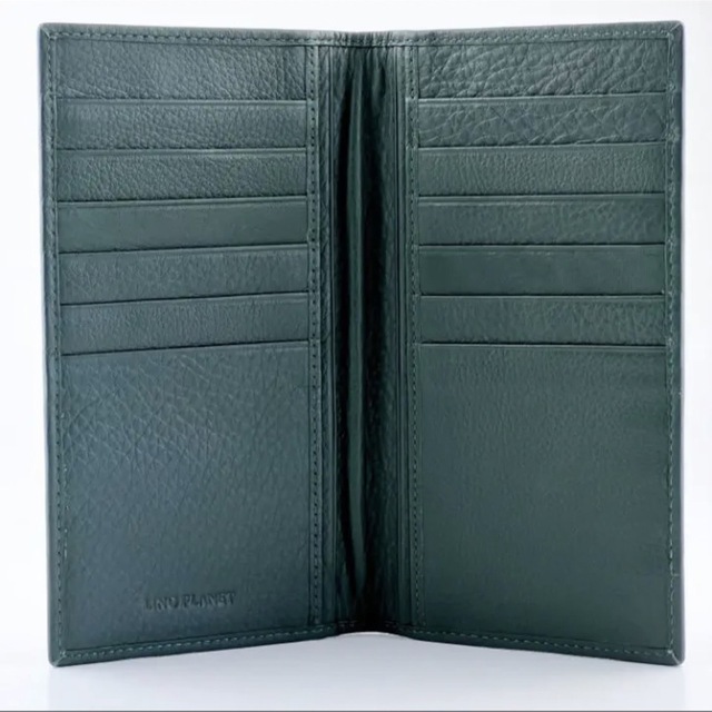 新品 長財布 本革 牛革 メンズ 薄型 札入れ カード入れ グリーン 緑 新品 長財布 本革 牛革 メンズ 薄型 札入れ カード入れ グリーン 緑