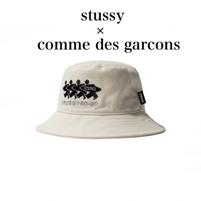 STUSSY   Stussy×CommedesGarçons Canvas Bucket Hatの通販 by ルンパ