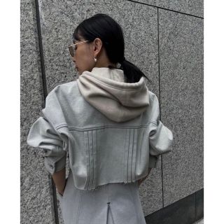 アメリヴィンテージ(Ameri VINTAGE)のFUKUさま★REVERSIBLE BALACLAVA HOOD ベージュ(マフラー/ショール)