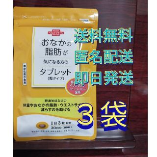 タイショウセイヤク(大正製薬)の【即日発送】　大正製薬 おなかの脂肪が気になる方のタブレット　90粒　3袋(その他)