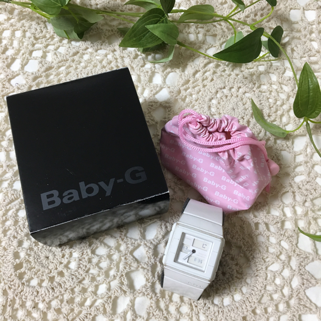 Baby-G(ベビージー)の最終価格★G-SHOCK BABY-G ホワイト スクエア レディースのファッション小物(腕時計)の商品写真