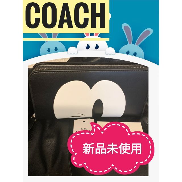 新品未使用 Coach 長財布 ディズニー ウィンク ミッキー 正規品 Charterglobal Com