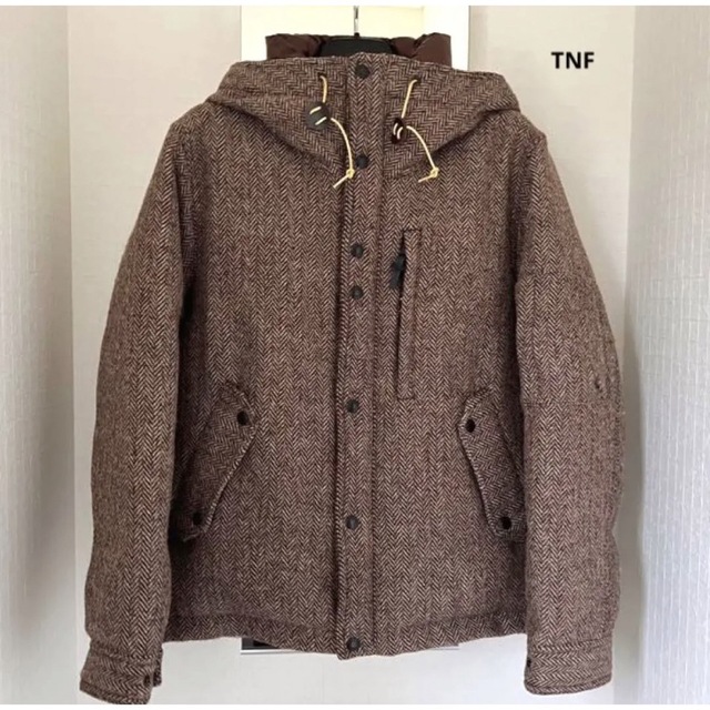 ノースフェイス　x Harris Tweed パープルレーベル ダウンジャケット