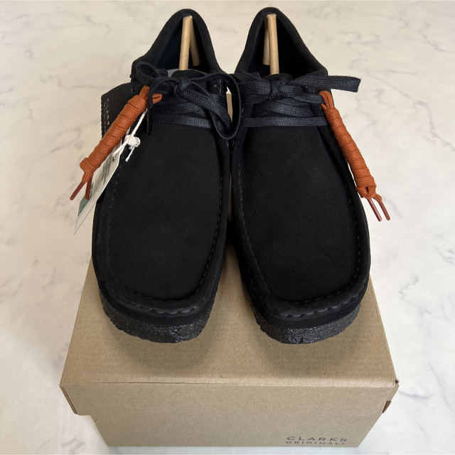 Clarks(クラークス)のClarks  Wallabee  黒 25.5cm  クラークス ワラビー メンズの靴/シューズ(ブーツ)の商品写真