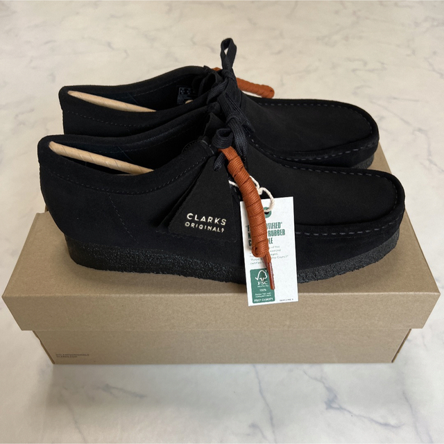 Clarks(クラークス)のClarks  Wallabee  黒 25.5cm  クラークス ワラビー メンズの靴/シューズ(ブーツ)の商品写真