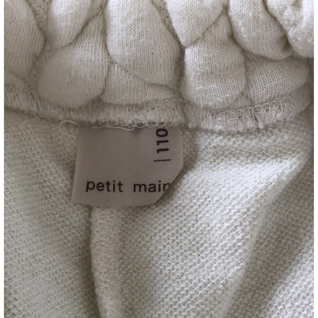 petit main(プティマイン)のプティマインpetit mainアンダーパンツ付きキルトホワイトスカート110 キッズ/ベビー/マタニティのキッズ服女の子用(90cm~)(スカート)の商品写真