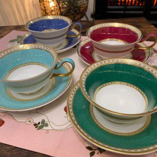 ウェッジウッド(WEDGWOOD)のウェッジウッド  ユーランダー　ティーカップ＆ソーサー　ピオニー　4色　他(食器)