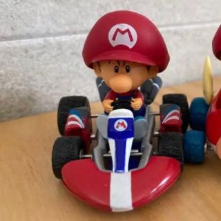 ニンテンドウ(任天堂)のマリカ　ベビィマリオ　プルバックカー(ミニカー)