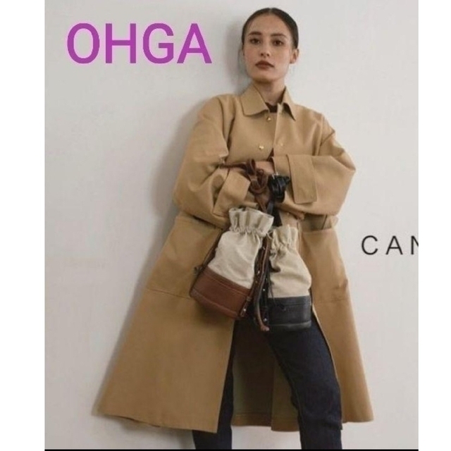 ご購入をお願い致しますOHGA 復刻版 canvas leather bag バッグ ブラック