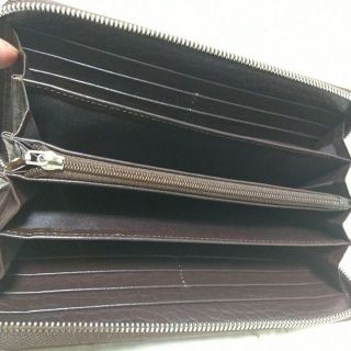 ☆リアルクロコダイル ラウンド長財布/ウォレット テール 濃茶 新同品