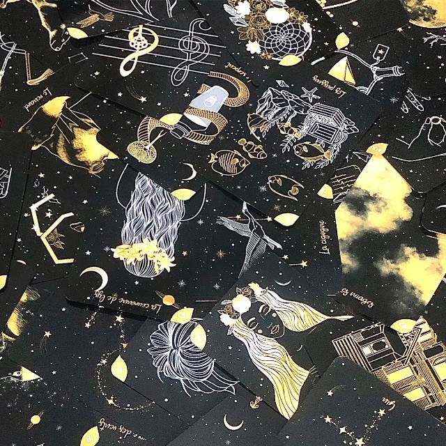 ✨金縁✨オラクルカードサイズ!フランスで製作された現代的で可愛い