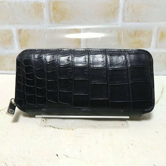 ☆CROIX【クロワ ロワイヤル】クロコダイル ラウンド長財布 マット