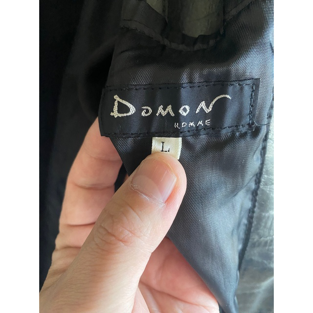値下げ！DOMON レザーコート　牛革　本革 メンズのジャケット/アウター(ステンカラーコート)の商品写真