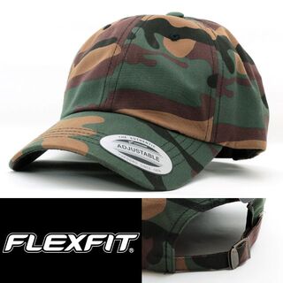 フレックスフィット(FLEXFIT)のローキャップ 帽子 メンズ FLEXFIT カモフラ/迷彩 14355802(キャップ)