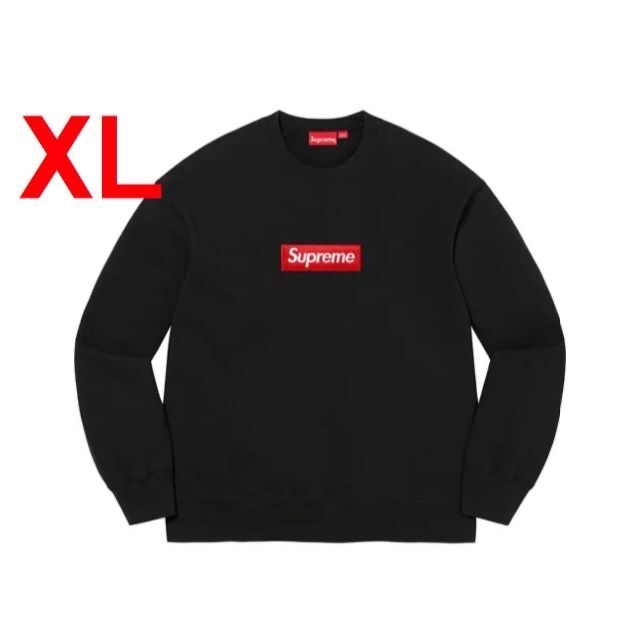 Supreme Box Logo Crewneck Blackトップス