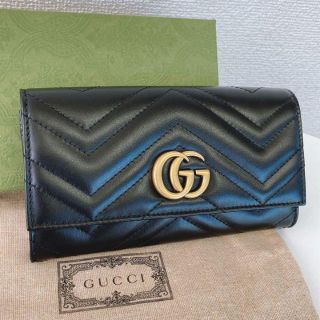 Gucci - 未使用 箱付き グッチ GGマーモント コンチネンタルウォレット
