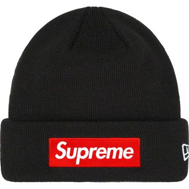 Supreme new era box logo beanie Black