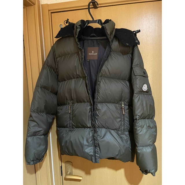 MONCLER ダウンジャケット　バジーレ カーキ色　美品　茶タグ　サイズ1