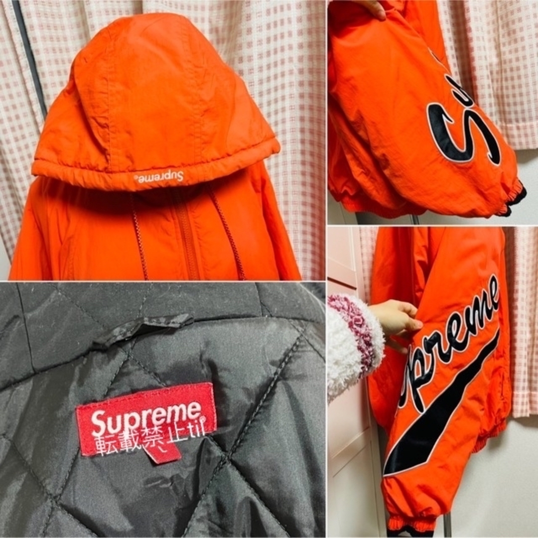 Supreme(シュプリーム)の美品　シュプリーム　シャカシャカ生地　アウター　ジャンパー　フーディ　パーカー メンズのジャケット/アウター(ナイロンジャケット)の商品写真