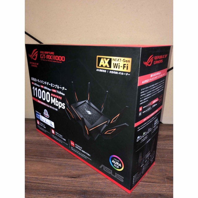ASUS ROG Rapture GT-AX11000 ハイエンドモデルルーター 見事な