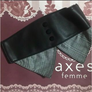 アクシーズファム(axes femme)のアクシーズファム❤︎ペプラム付きストレッチベルト❤︎(ベルト)