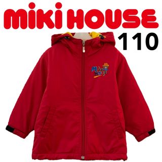 ミキハウス(mikihouse)の激レア★オールドミキハウス　110㎝　アウター　ブルゾン　ジャンパー　赤　レトロ(ジャケット/上着)