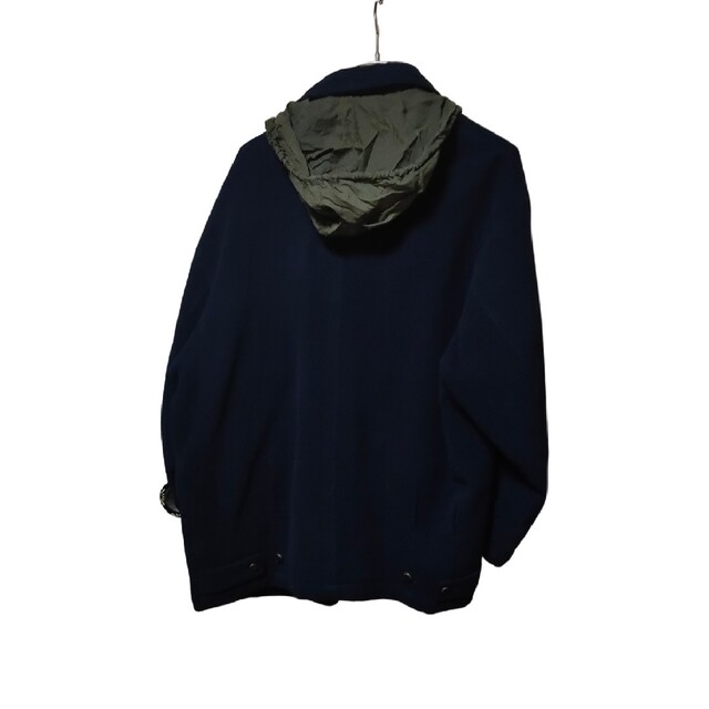 BJORN BORG ウールコート　Mサイズ　ダークブルー　良品 メンズのジャケット/アウター(ピーコート)の商品写真