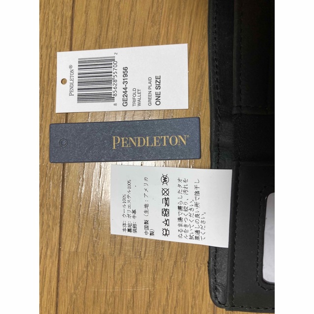 PENDLETON(ペンドルトン)の【未使用】Pendleton 財布　三折　グリーン＆黒チェック　ペンドルトン メンズのファッション小物(折り財布)の商品写真