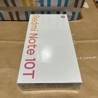 アンドロイド(ANDROID)の【新品未開封】Redmi Note 10T ブルー　シュリンク付き(スマートフォン本体)