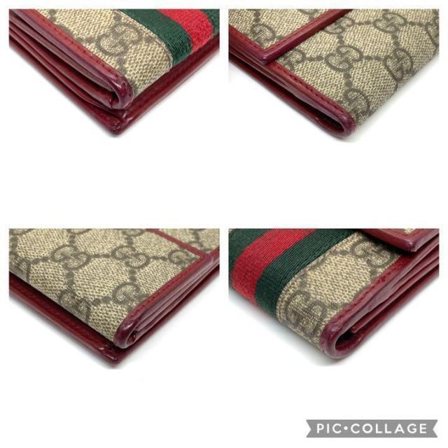 【正規品】美品 GUCCI グッチ 長財布 シェリーライン PVC