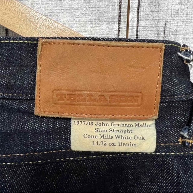 ネイビーシー 美品!TELLASON 32 セルビッチデニム!アメリカ製