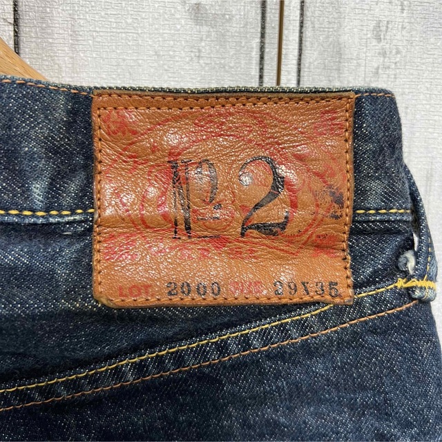 美品!EVISU Lot2000 ピンクカモメセルビッチデニム!日本製!虎耳!