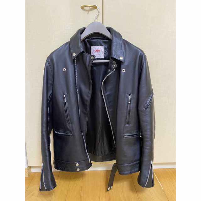 日本製】 JAMES ジェームスグロース ライダースジャケット 牛革