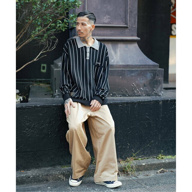 Subciety(サブサエティ)の【BLACK】Subciety/(U)STRIPE RUGGER KNIT その他のその他(その他)の商品写真