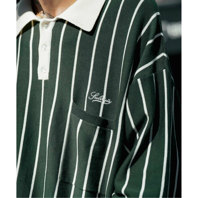 Subciety(サブサエティ)の【GREEN】Subciety/(U)STRIPE RUGGER KNIT その他のその他(その他)の商品写真