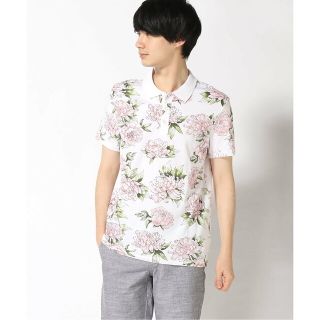 ゲス(GUESS)の【ホワイト(G047)】(M)Kimber Floral Polo(ポロシャツ)