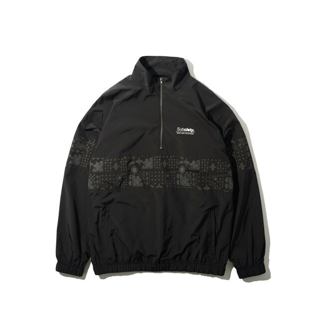 Subciety(サブサエティ)の【BLACK/BLACK】【LARGE】Subciety/(U)PAISLEY HALFZIP JKT その他のその他(その他)の商品写真