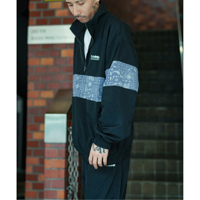 Subciety(サブサエティ)の【BLACK/GRAY】【MEDIUM】Subciety/(U)PAISLEY HALFZIP JKT その他のその他(その他)の商品写真