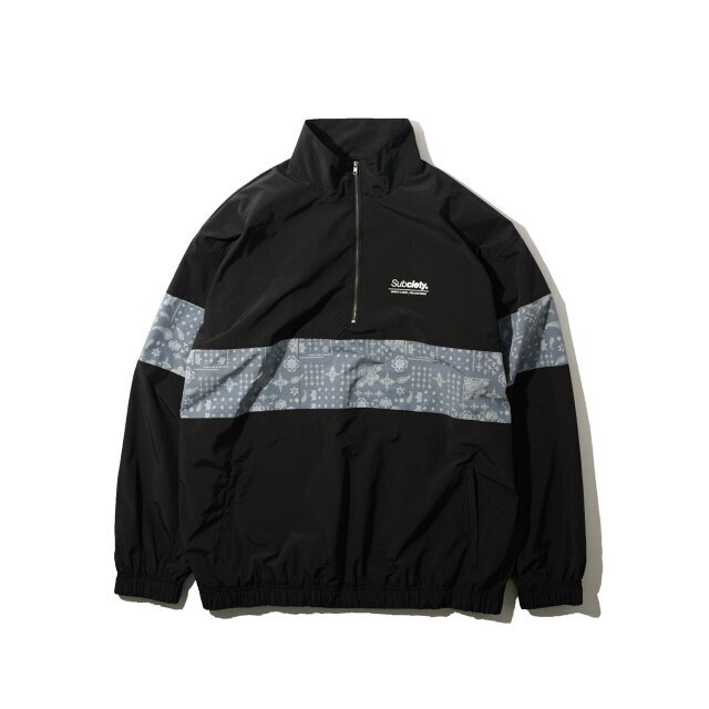 Subciety(サブサエティ)の【BLACK/GRAY】【MEDIUM】Subciety/(U)PAISLEY HALFZIP JKT その他のその他(その他)の商品写真