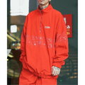 【RED】【LARGE】Subciety/(U)PAISLEY HALFZIP JKT