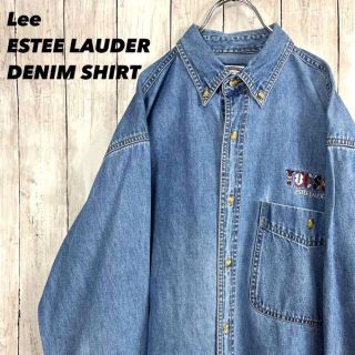 リー(Lee)のLee ESTEE LAUDERリー　エスティーローダー刺繍ロゴデニムBDシャツ(シャツ)