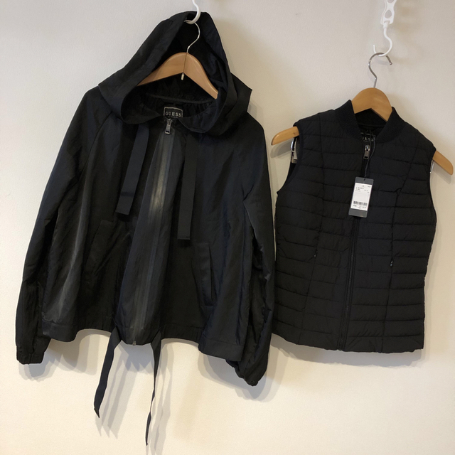 guess agape 2-IN-1 jacket BLACK