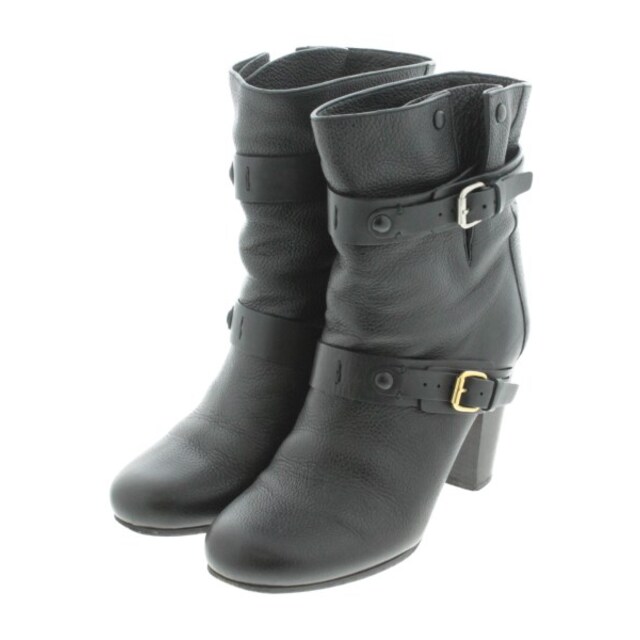 Chloe クロエ ブーツ 38 1/2(25cm位) 黒 【古着】【中古】 レディース ...